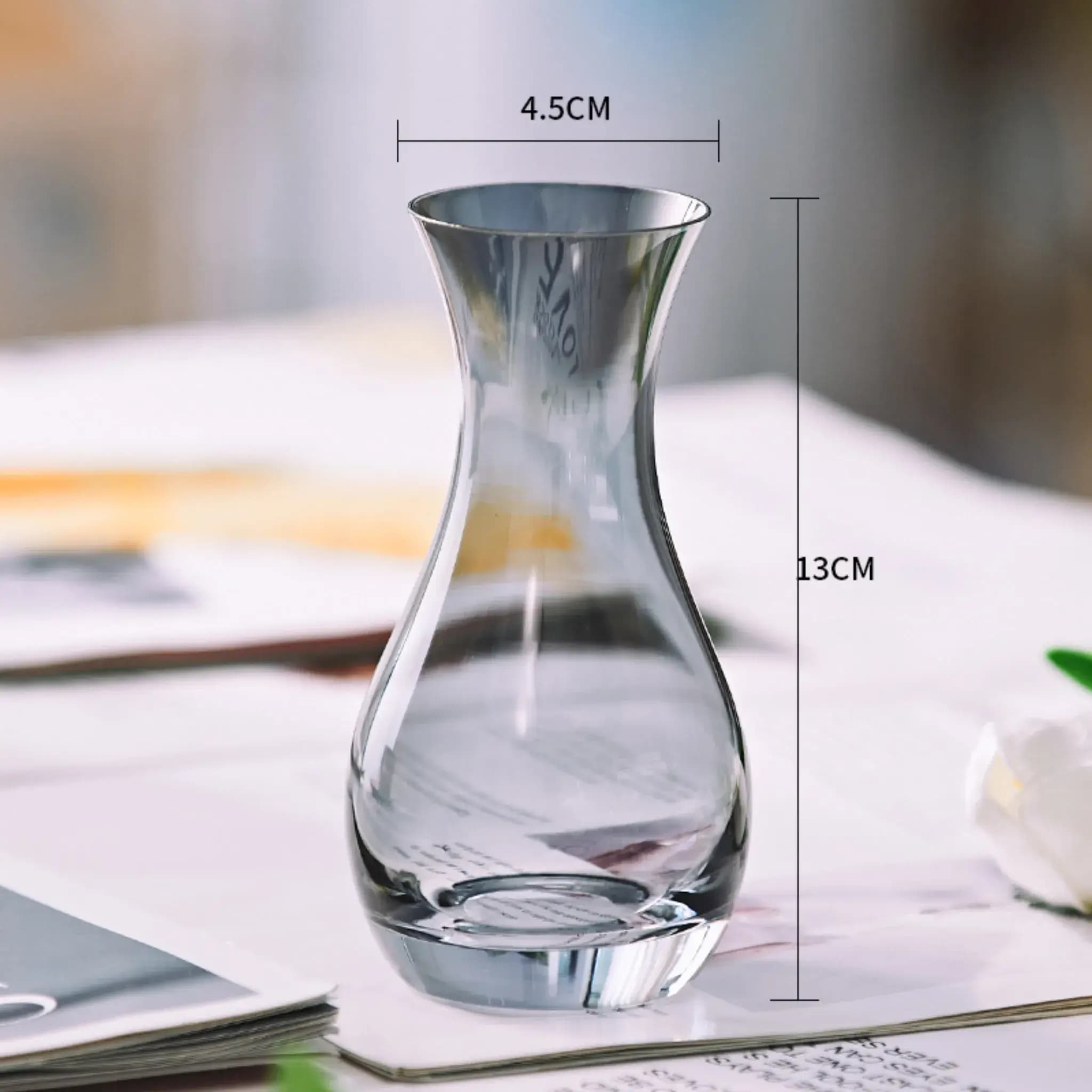 Petite Flare-Rim Hydroponic Glass Vase